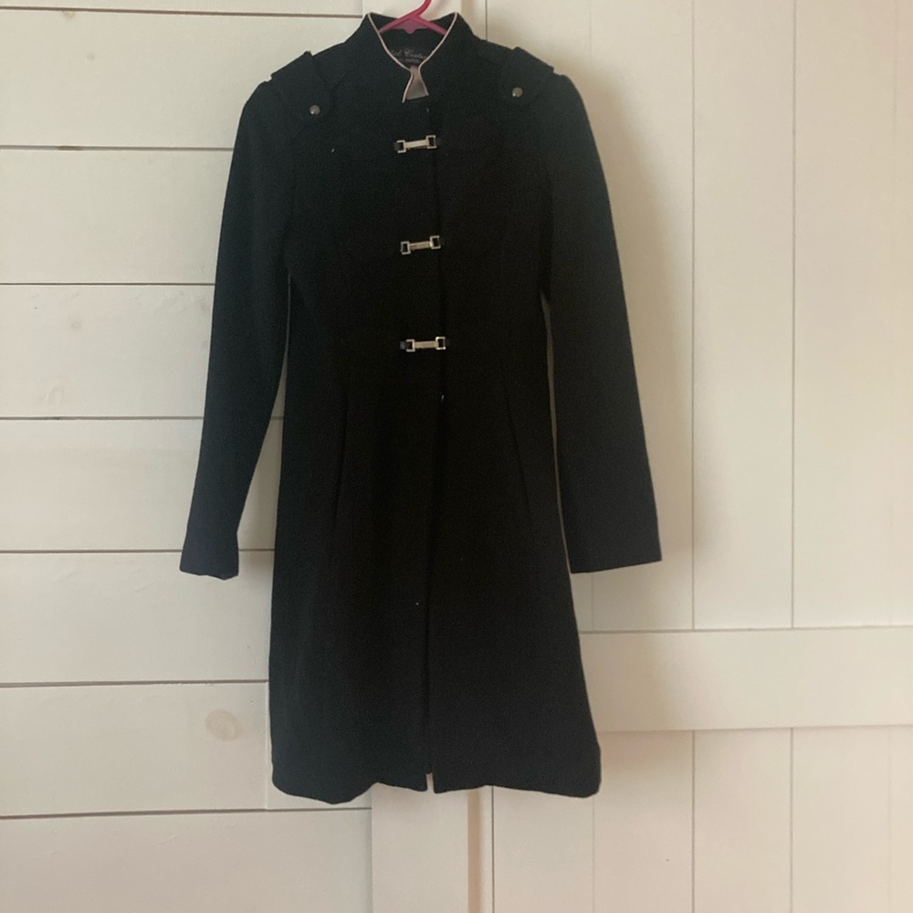 Nicky Hilton Chic Couture Black Peacoat